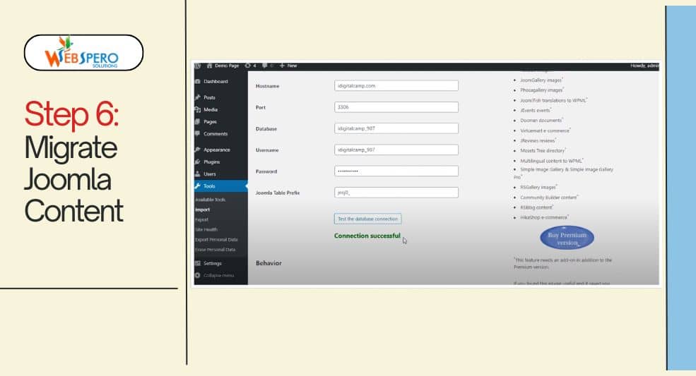 Migrate Joomla Content
