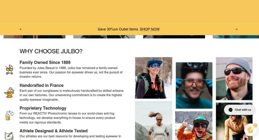 Julbo Web Designs