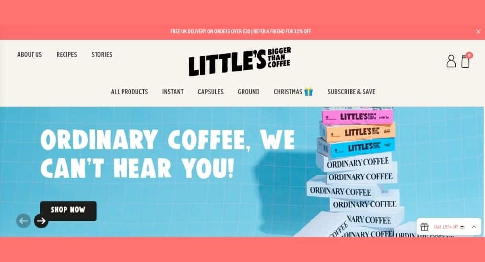 Little Big Coffee's Web Design