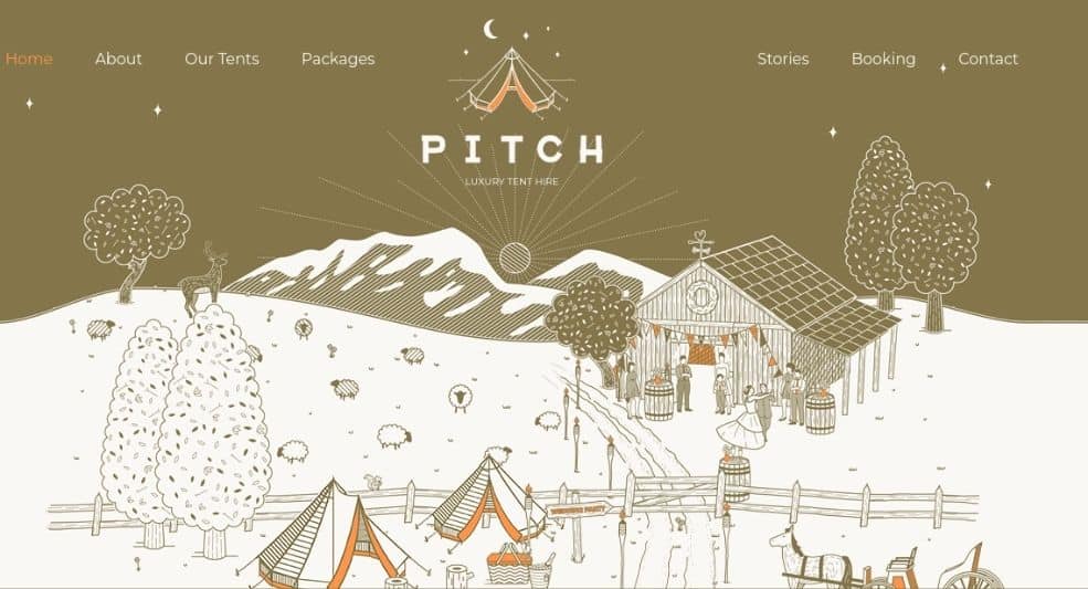 Pitch tent Web Designs